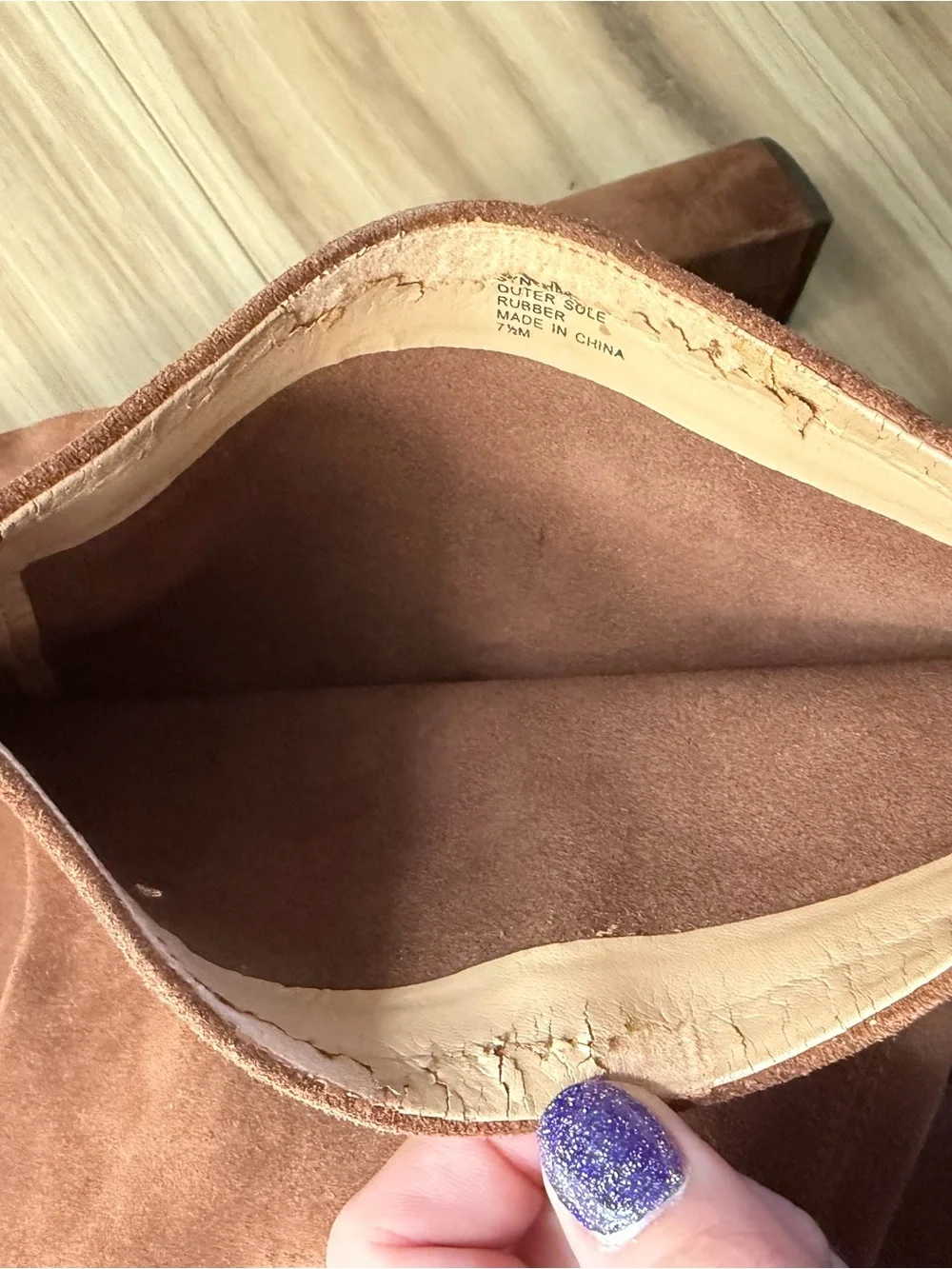Banana Republic 7.5 Brown Suede Knee-High Block Heel Boots